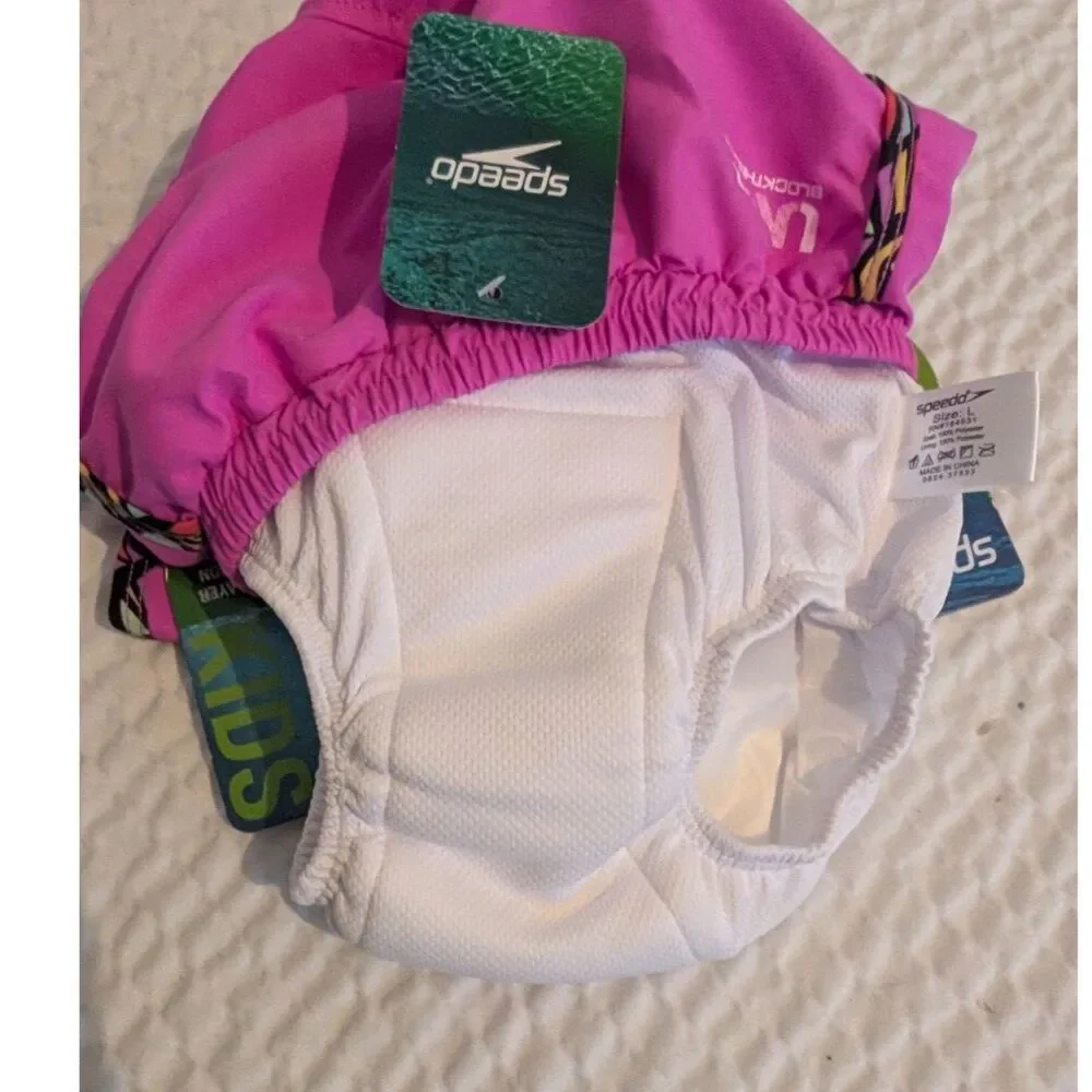 Speedo Kid's Combo Shorts Neon Violet Size L